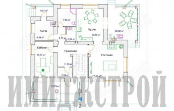 Дом с большой мансардой 300 кв.м.